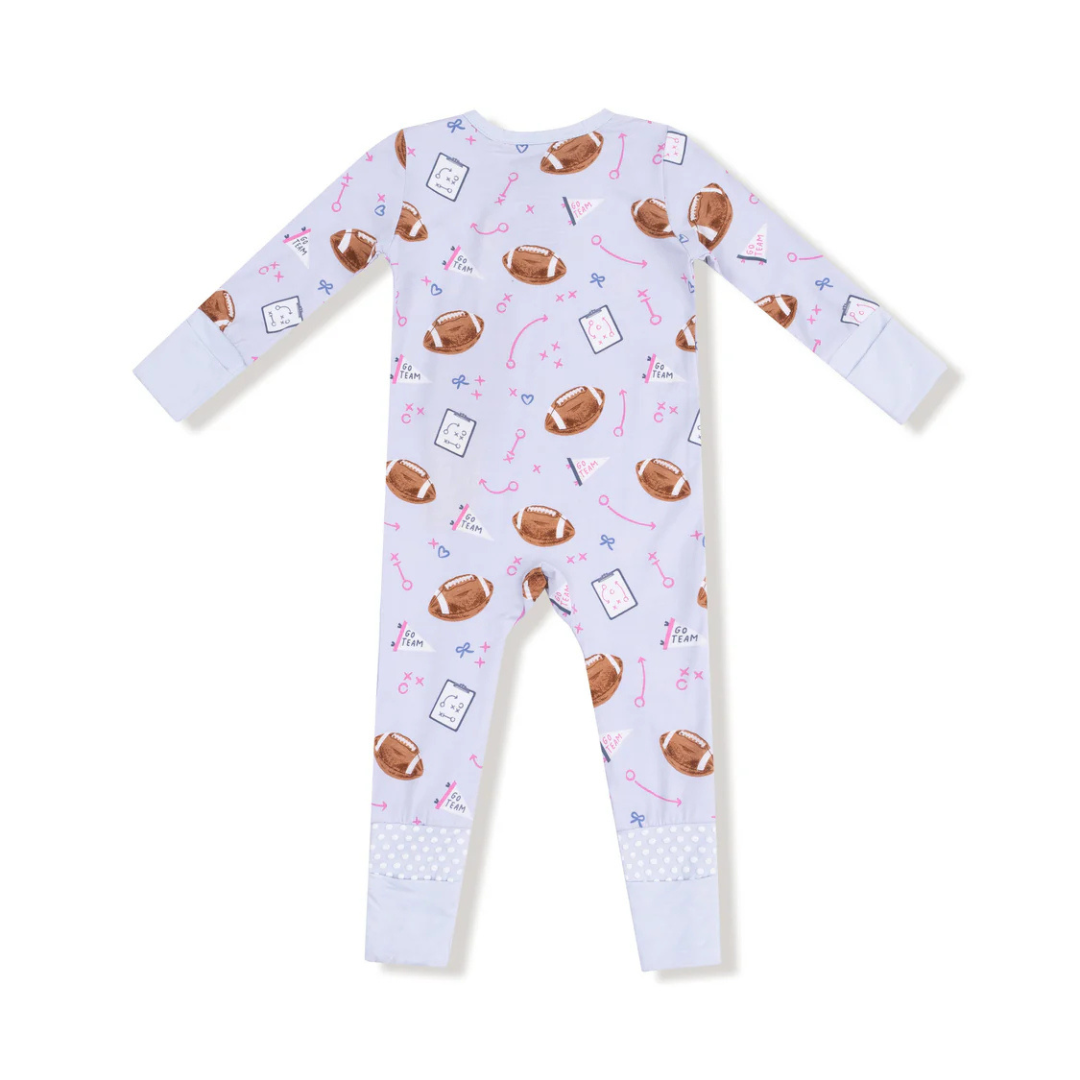 Lavender Touchdown Time Convertible Romper