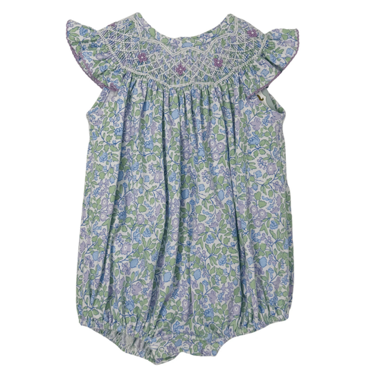 Lilac Floral Smocked Geo Bubble