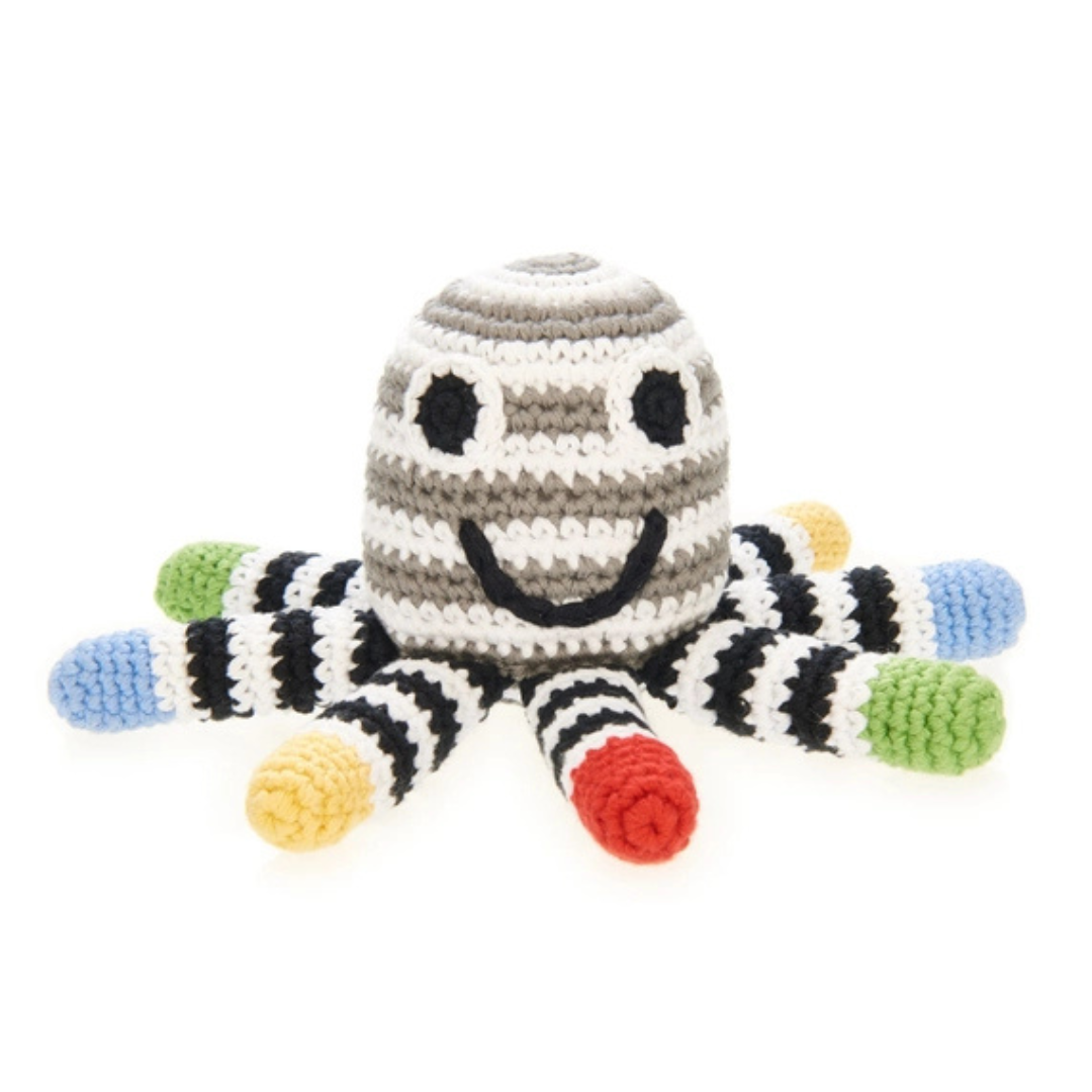Black & White Octopus Rattle