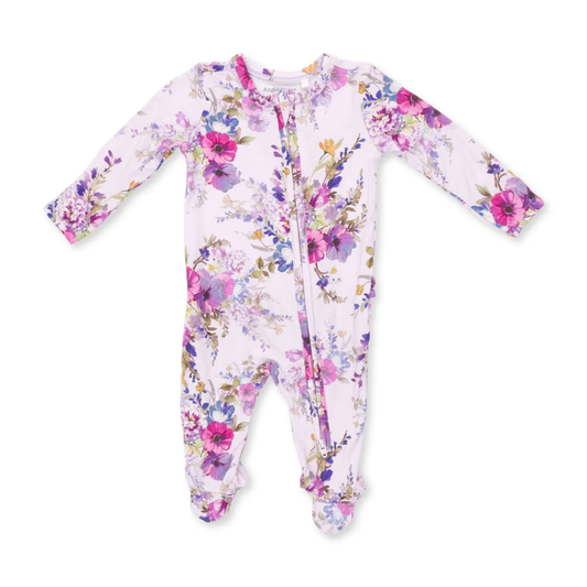 Dahlia Floral Ruffle Footie