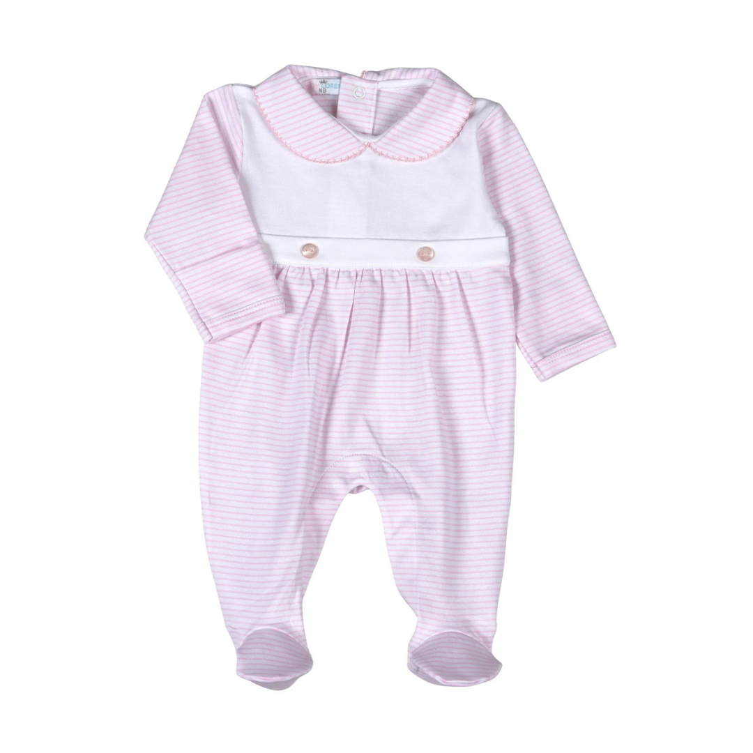 Lola Stripe Bib Footie