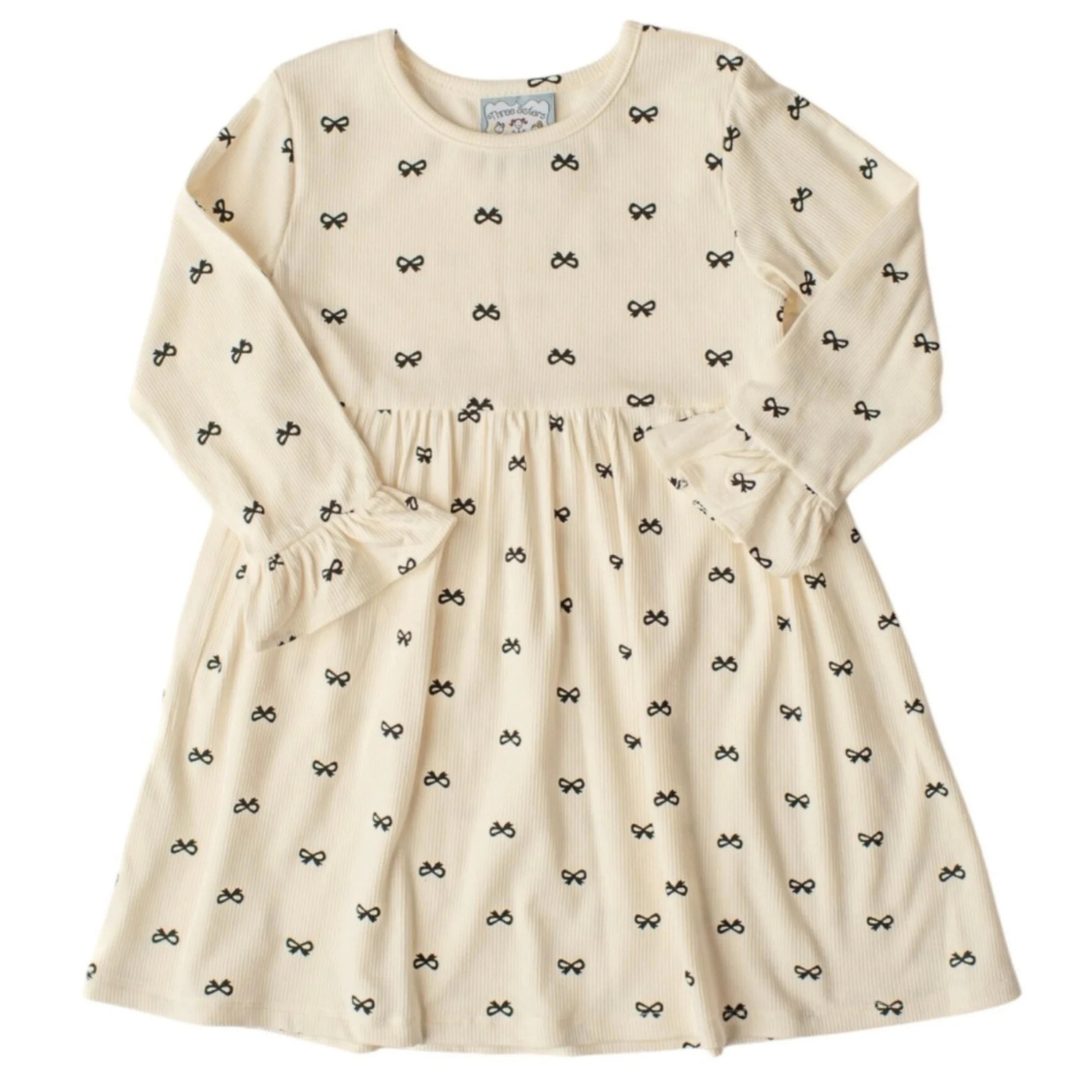Ivory & Black Bows Dress
