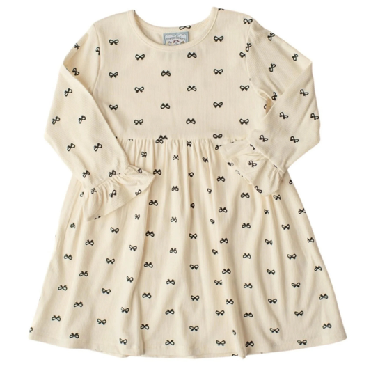 Ivory & Black Bows Dress