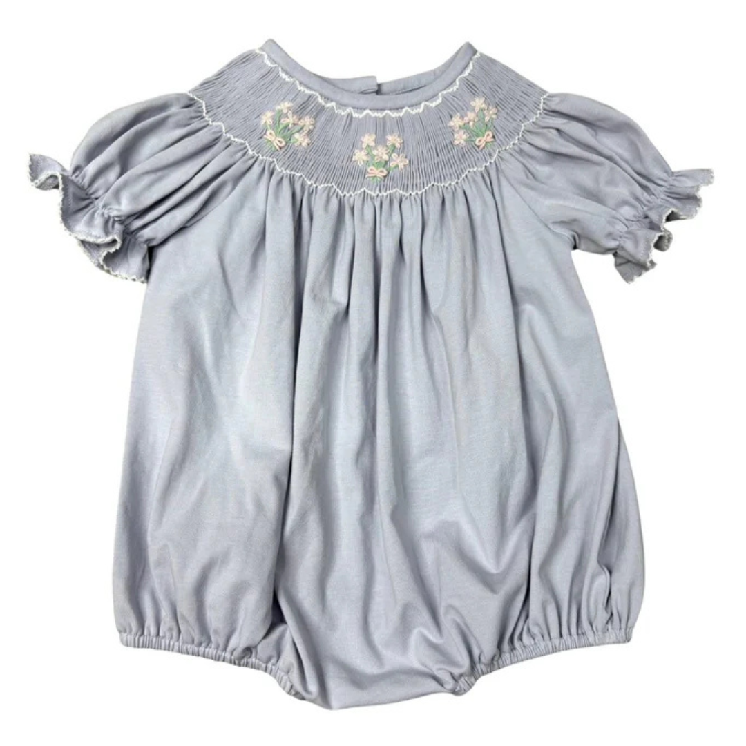 Flower Bouquet Smocked Bubble