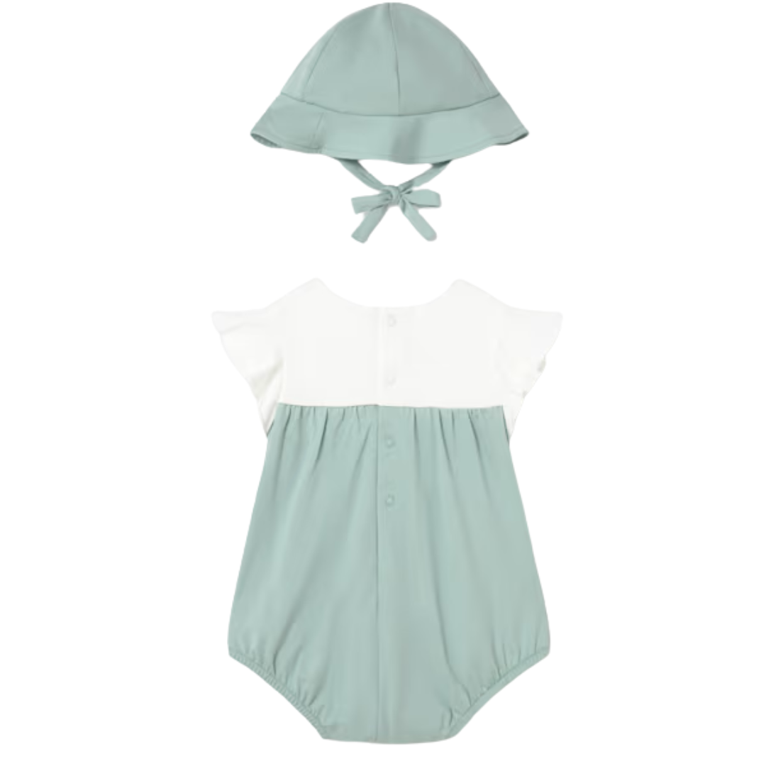 Sage Blossom Romper Set