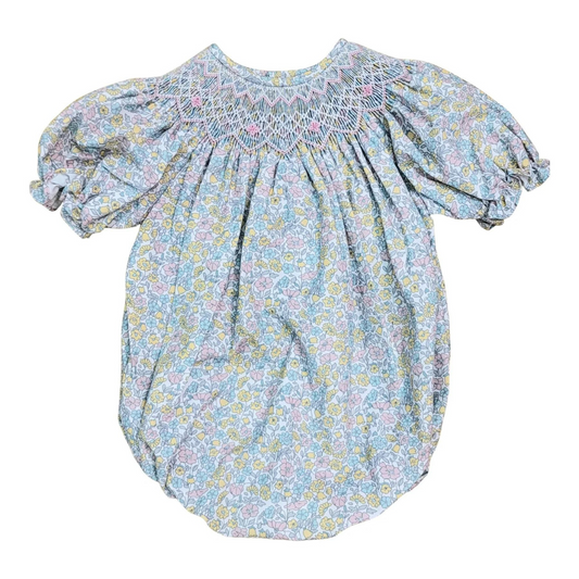 Yvonne Floral Smocked Bubble