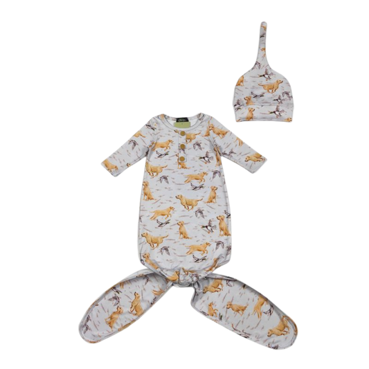 Retriever Baby Knotted Gown