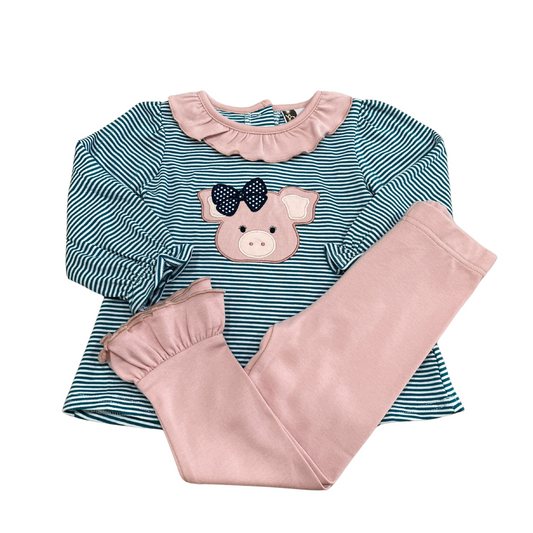 Penny the Pig Ruffle Pant Set