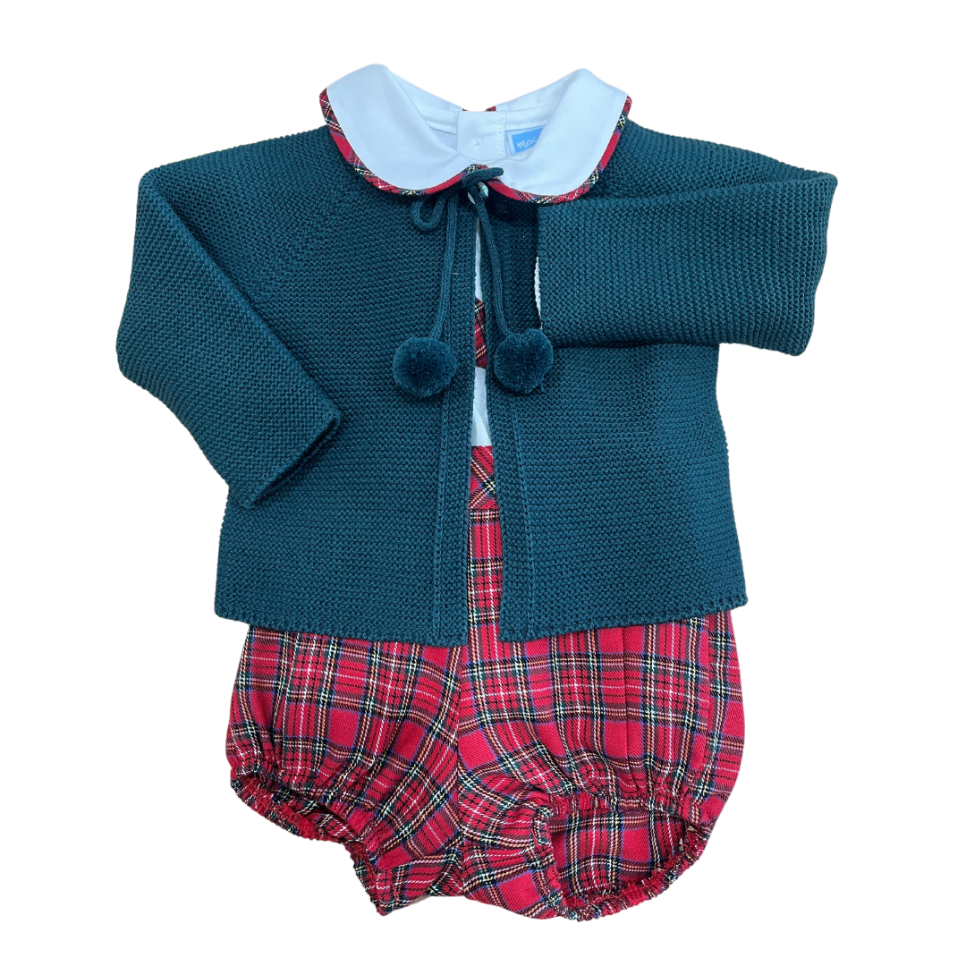 Tartan 3pc Overall Set