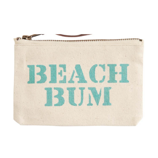 Beach Bum Canvas Pouch