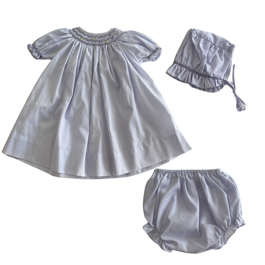 Daygown With Wave Smocking