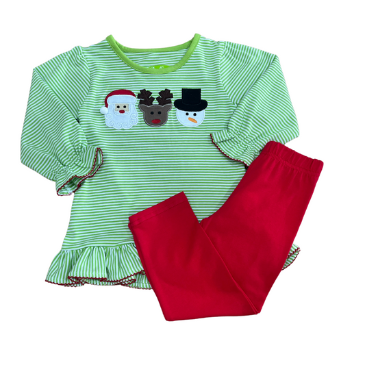 Santa & Friends Girls Pant Set