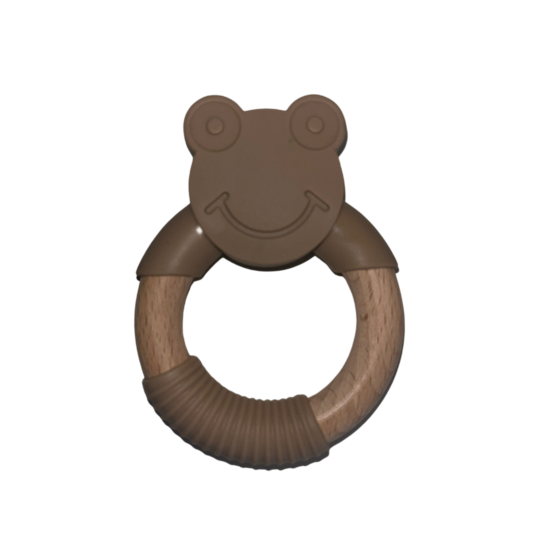 Large Bamboo & Silicone Teether