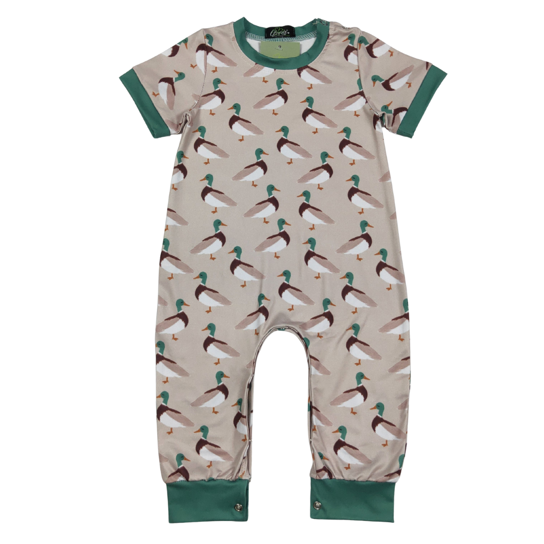 Khaki Mallard Boy Romper