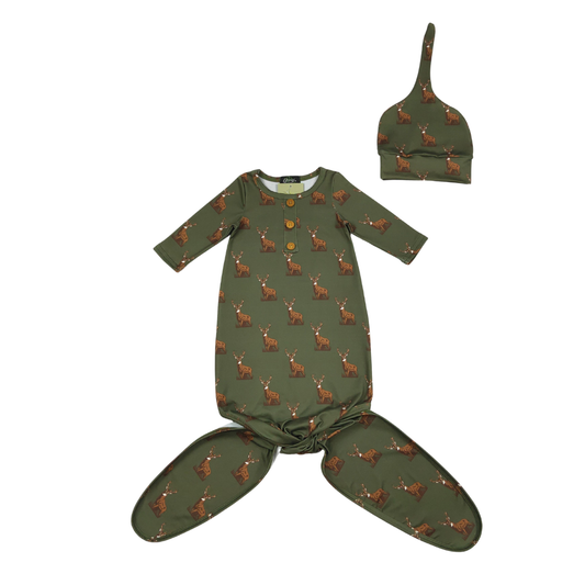 Buck Baby Knotted Gown
