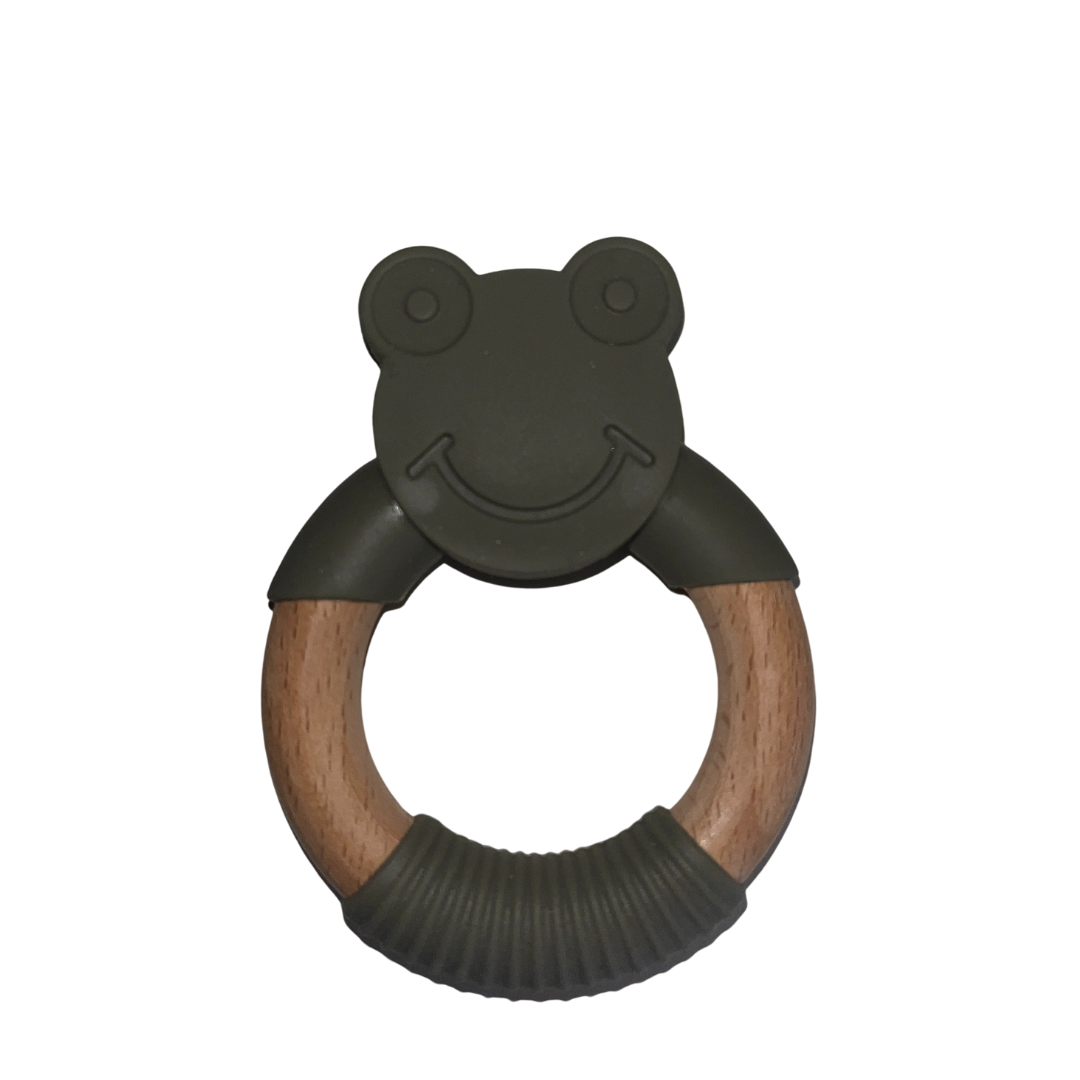 Large Bamboo & Silicone Teether