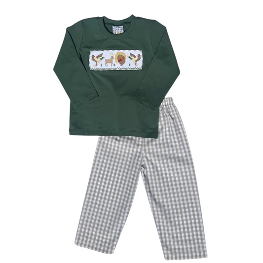 Boys Life Smocked Pant Set
