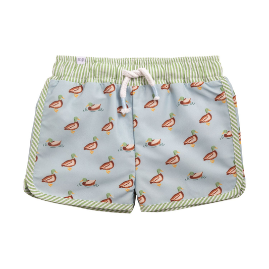 Duck Print Swim Trunk