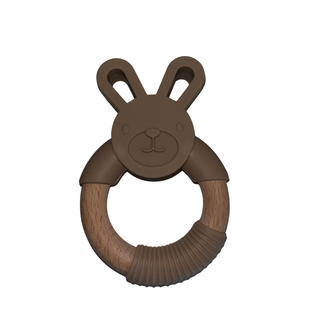 Large Bamboo & Silicone Teether