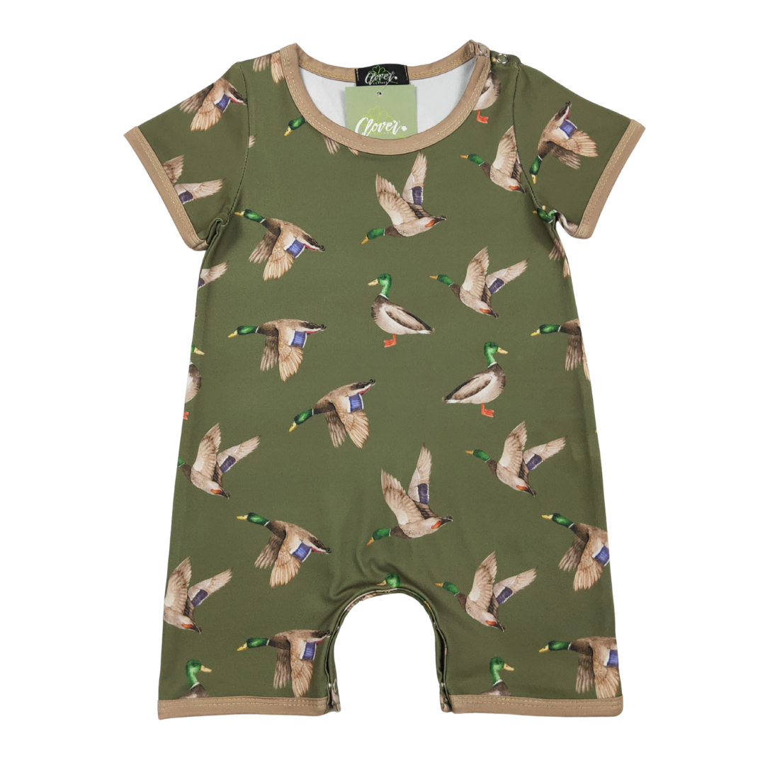 Olive Mallard Boy Romper