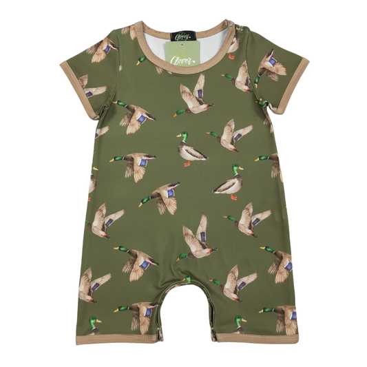 Olive Mallard Boy Romper