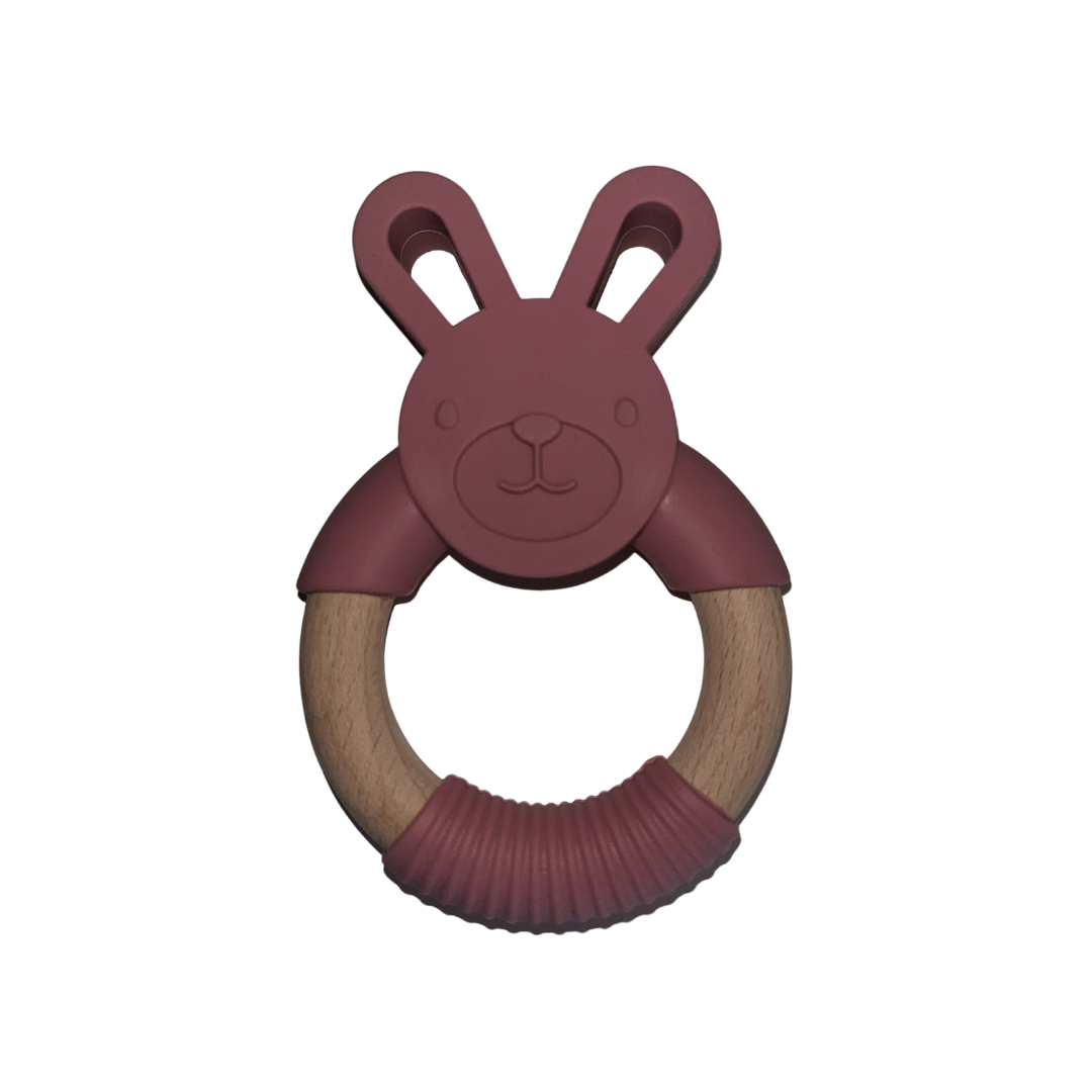 Large Bamboo & Silicone Teether