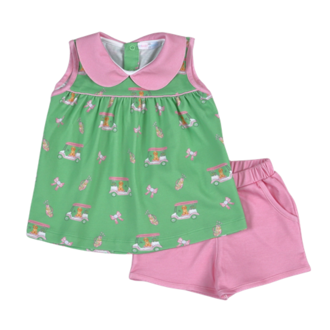 Pink Golf Buddies Short Set