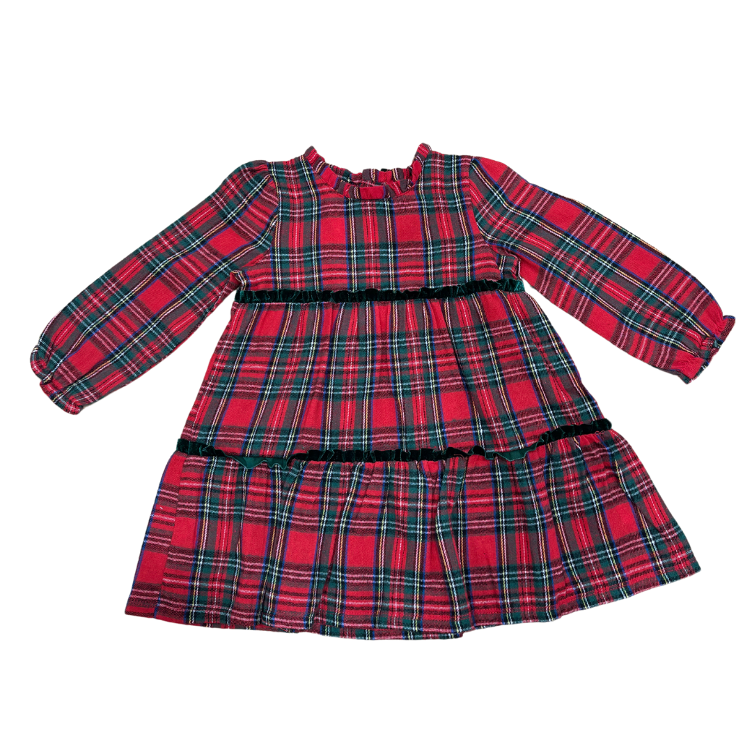 Tartan Tiered Dress