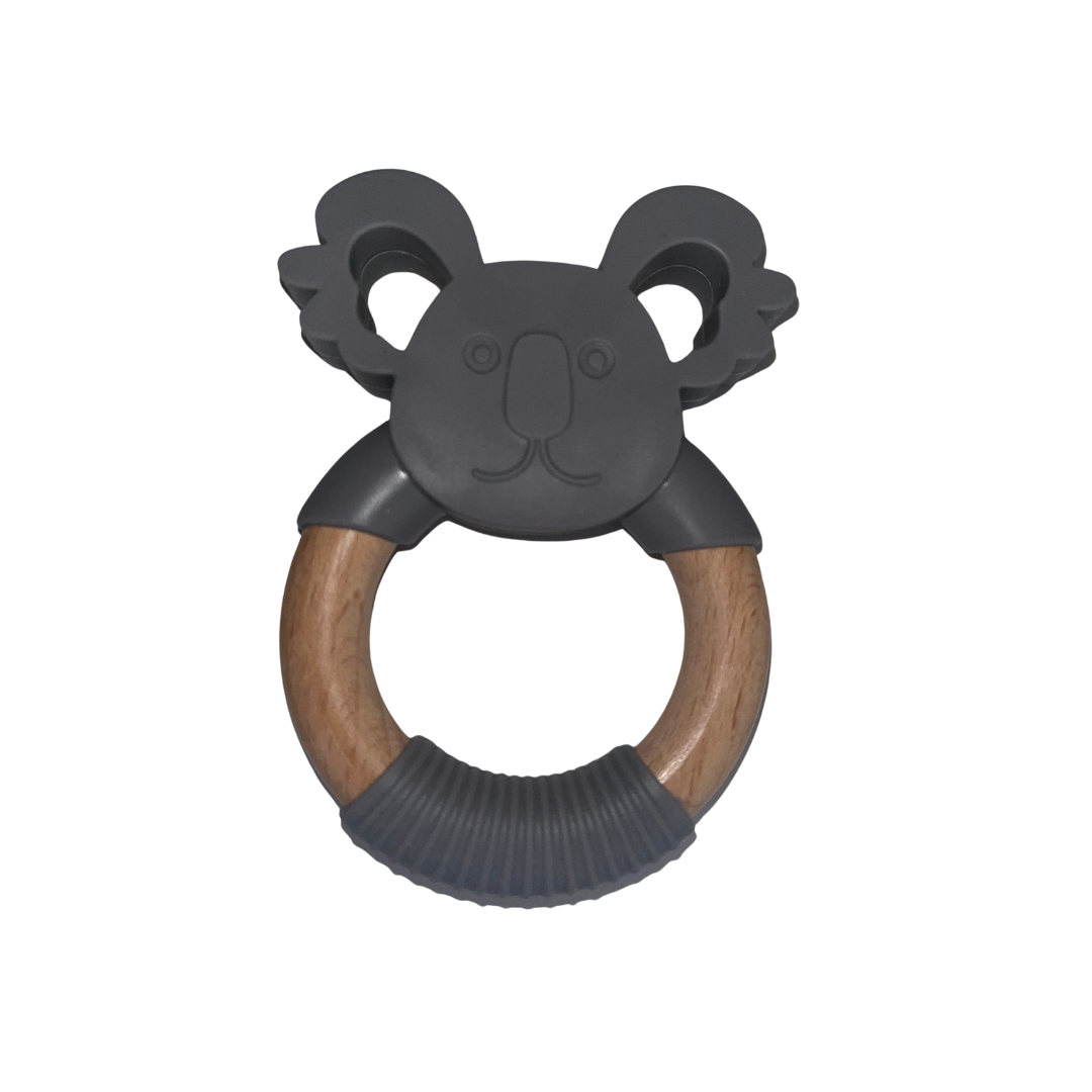 Large Bamboo & Silicone Teether