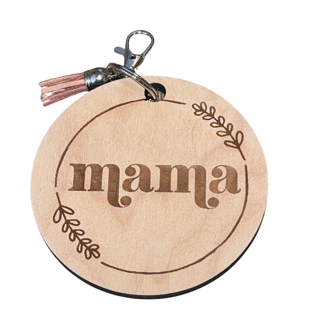 Floral Mama Diaper Tag