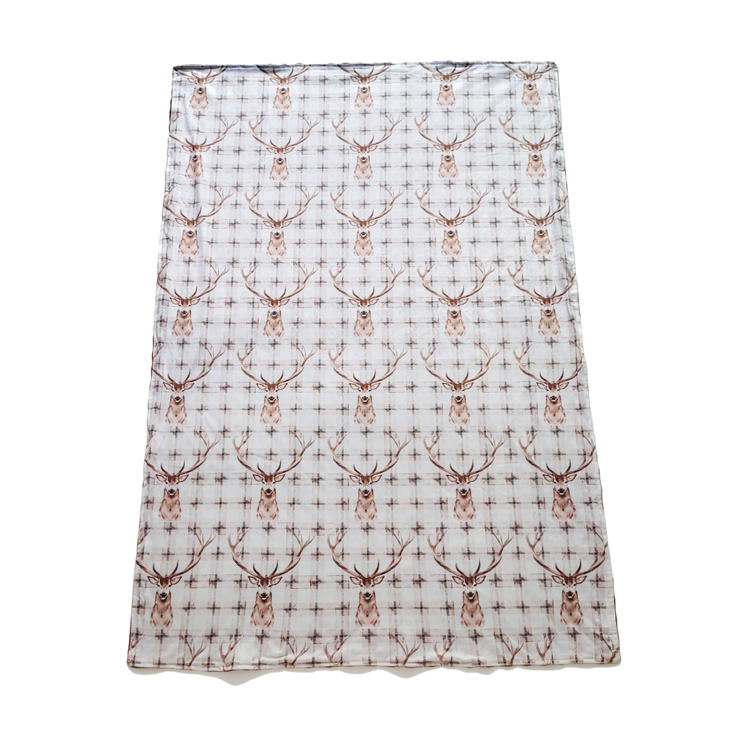 Plaid Deer Blanket