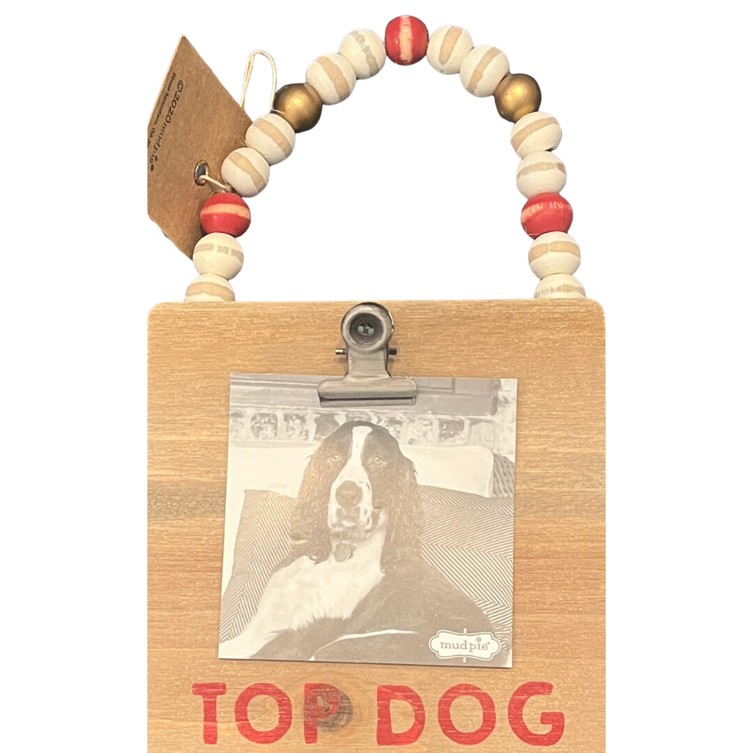 Top Dog Wooden Ornament