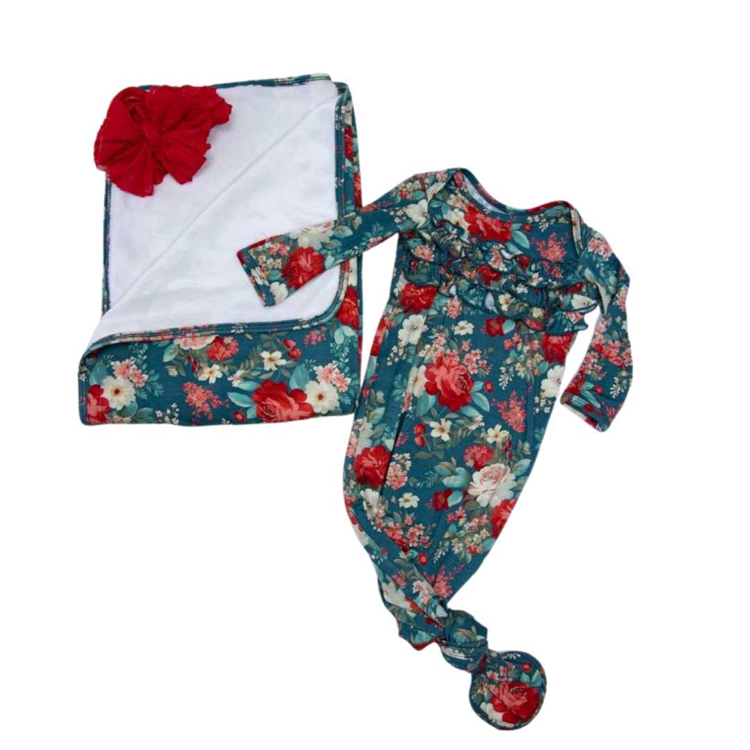 Scarlett Petal Swaddle Blanket