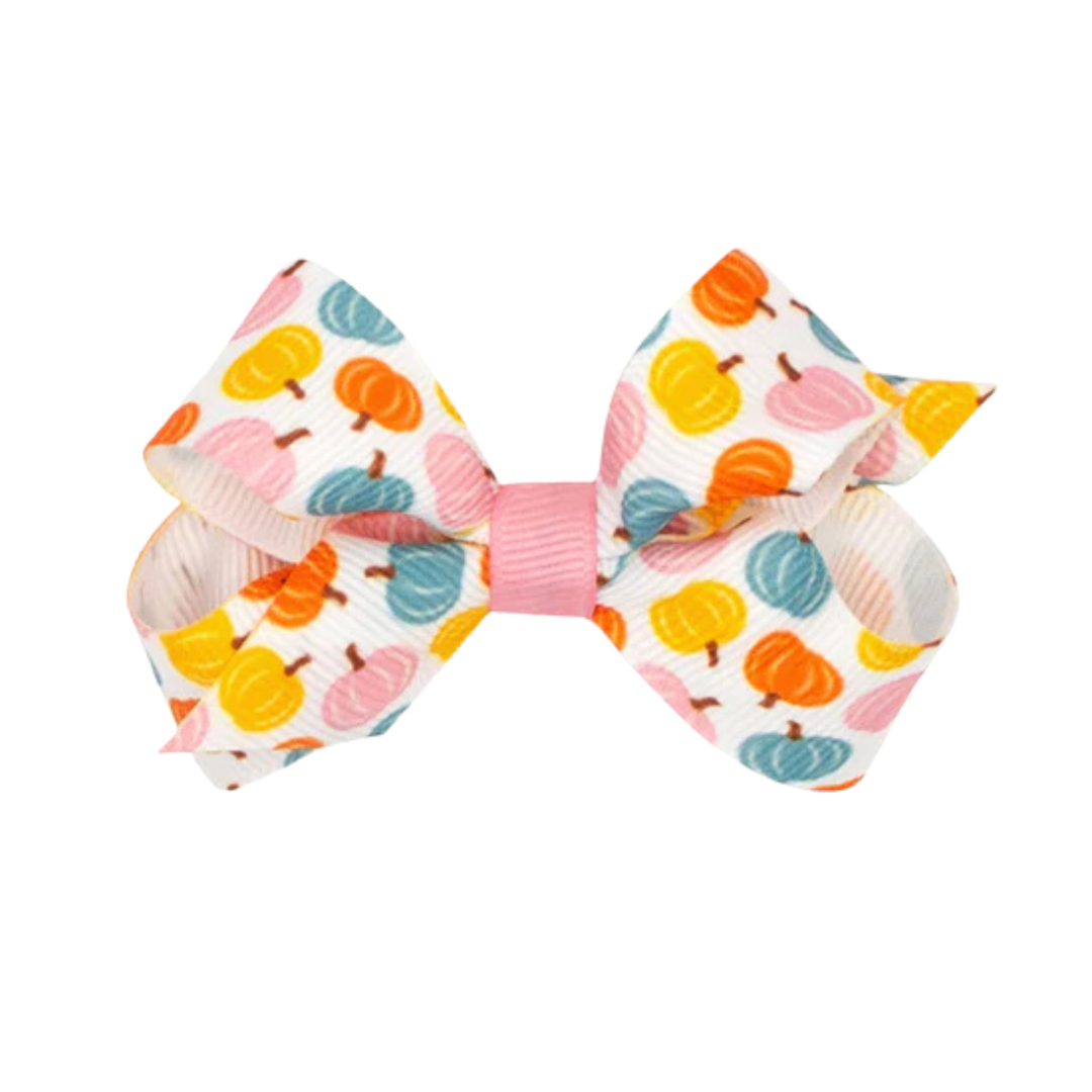Harvest Print Wee Ones Bows