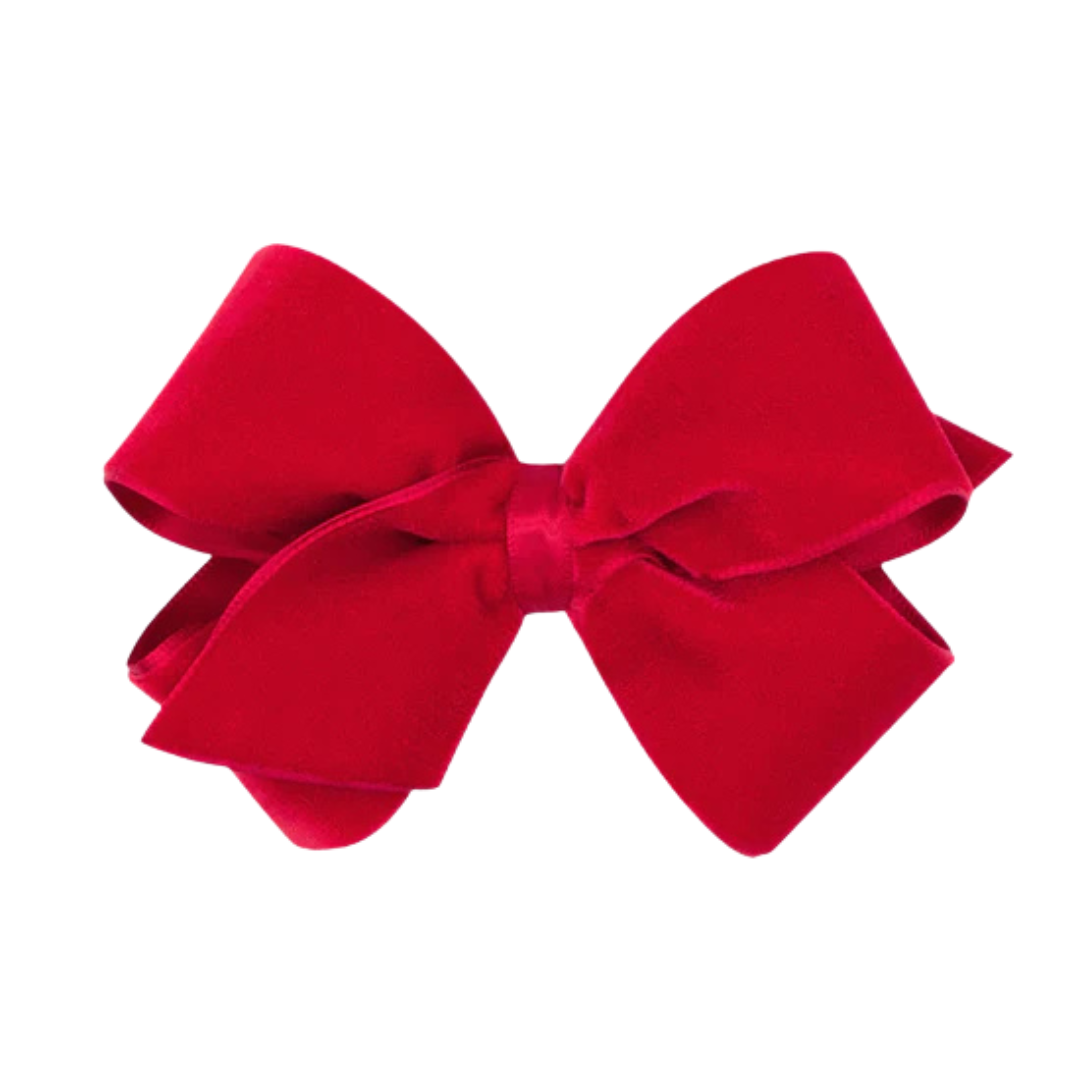 Red Classic Velvet Bow