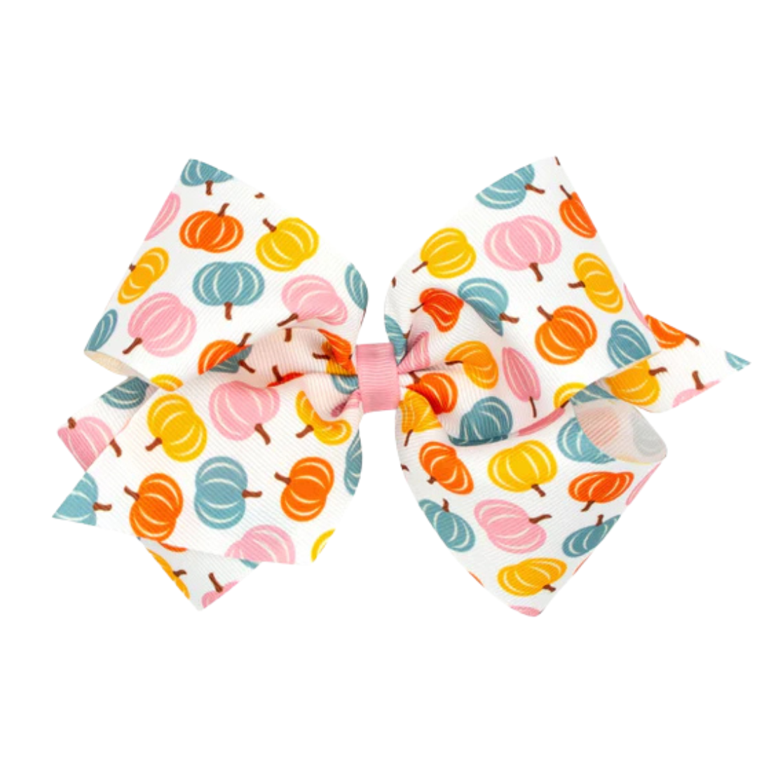 Harvest Print Wee Ones Bows