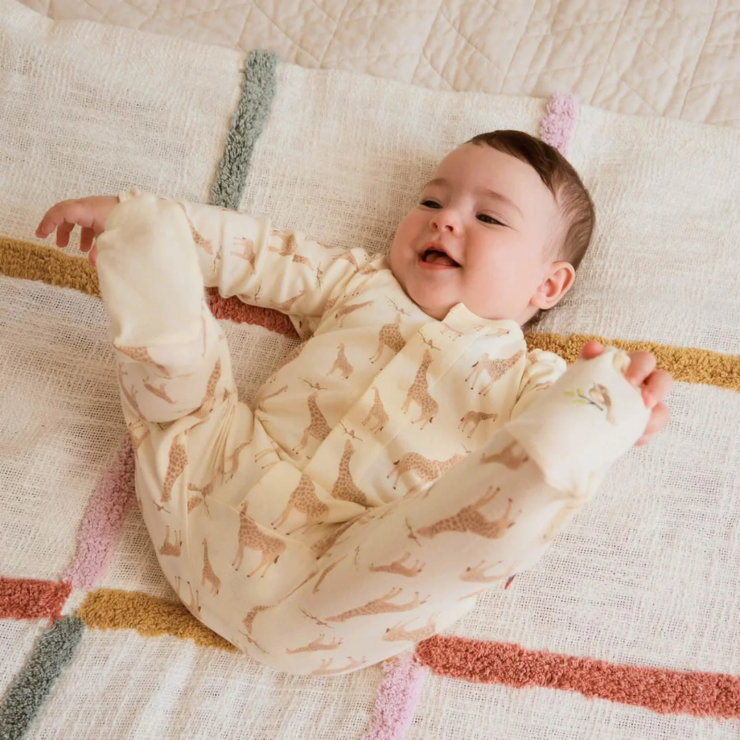 Cream Jolie Giraffe Footie