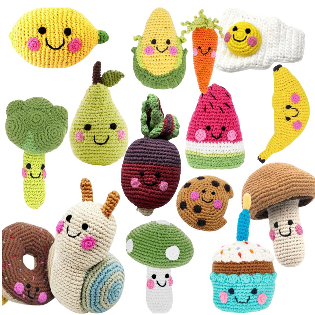 Food Crochet Rattles