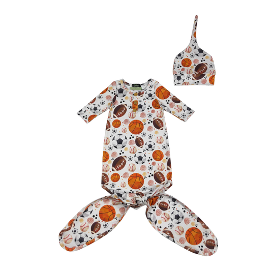 Baller Baby Knotted Gown