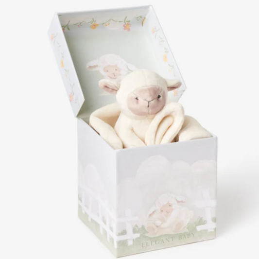 Cream Lovie Lamb Blankie