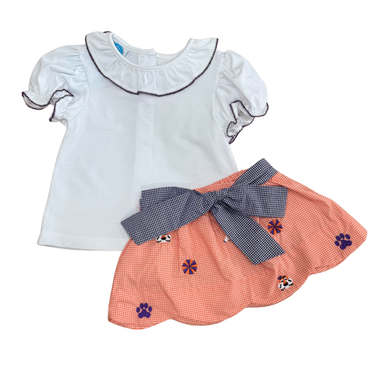 Clemson Skirt Set