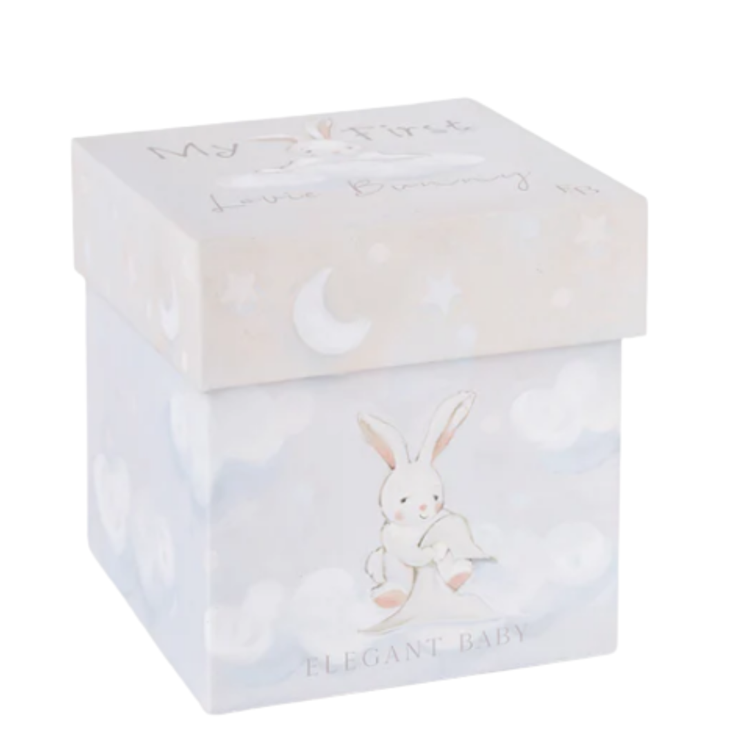 Taupe Lovey Bunny Blankie