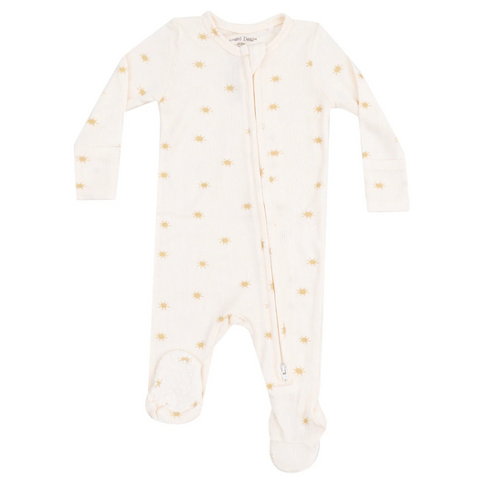 Simple Suns Ribbed Footie