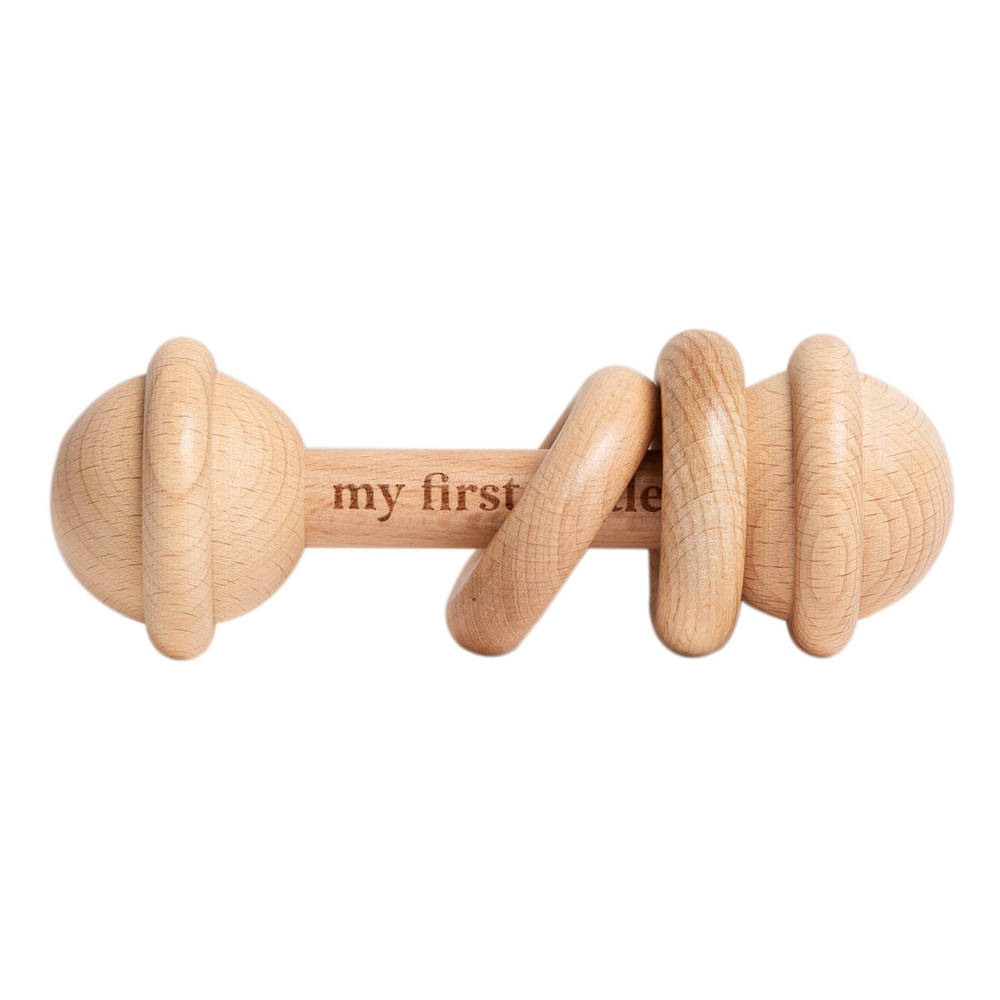 Wooden Baby’s First Rattle
