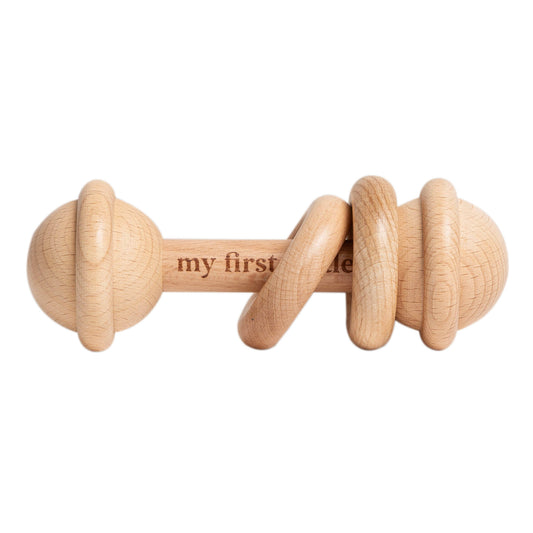 Wooden Baby’s First Rattle