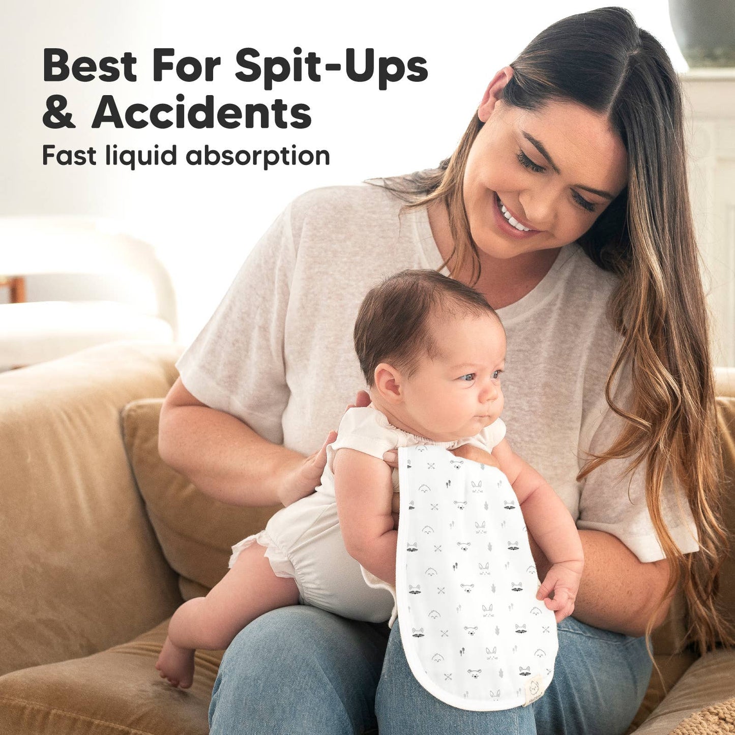 Nordic Softe Muslin Burp Cloths