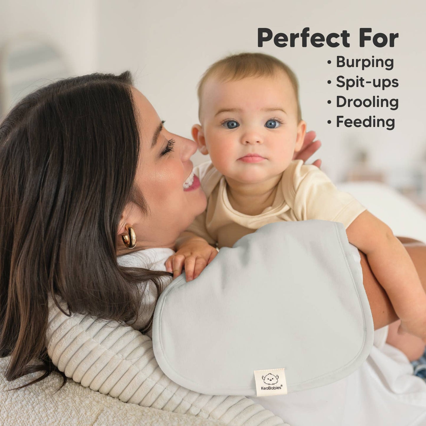 Solid Urban Burp Cloths