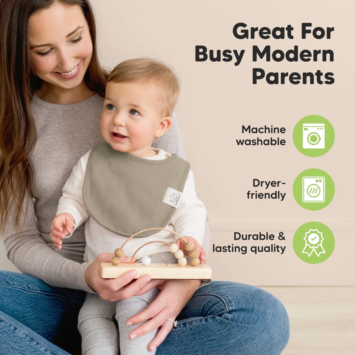 Neutrals Urban Drool Bibs