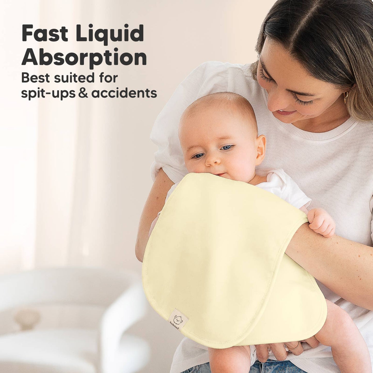 Solid Urban Burp Cloths