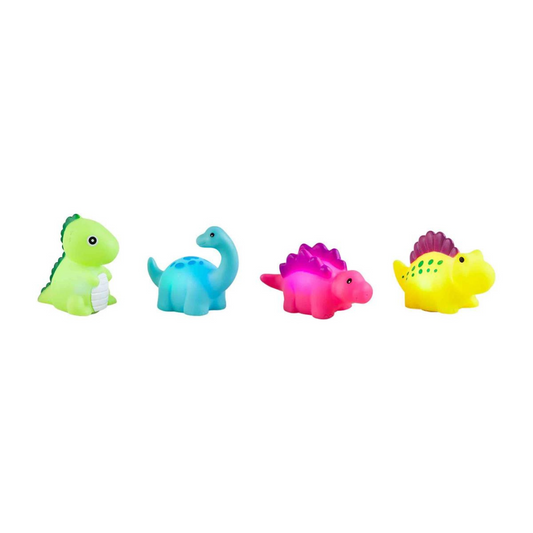 Light Up Rubber DIno Set